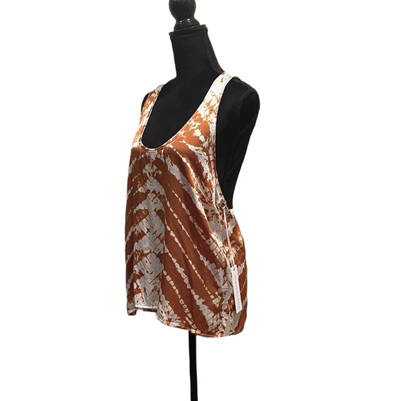 NWT Young Fabulous & Broke tie dye silky pullover bohemian tank top size large - Picture 6 of 14